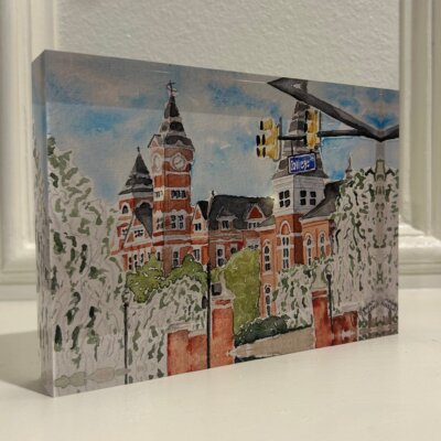 Auburn, AL- Acrylic Block