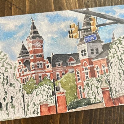 Auburn, AL- 5x7 signed print