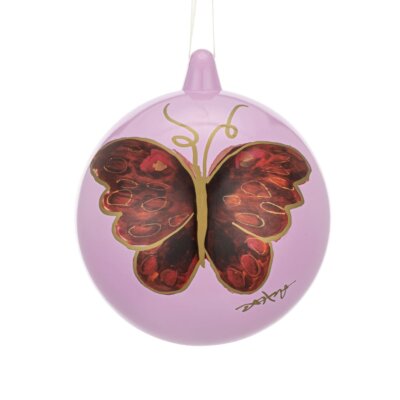 Merlot and Lilac Butterfly Ornament