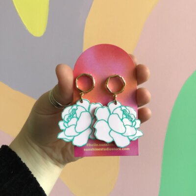 Peony Statement Earrings
