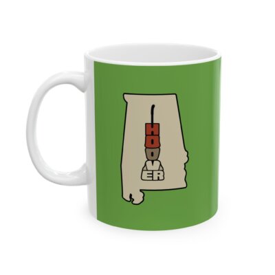 Hoover, Alabama Charming Green Ceramic City Mug