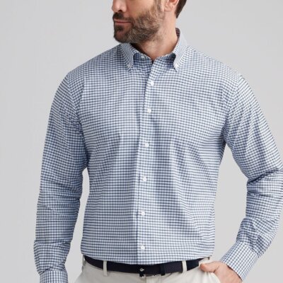 Cashiers Perf Twill Sport Shirt - Deep Verdant