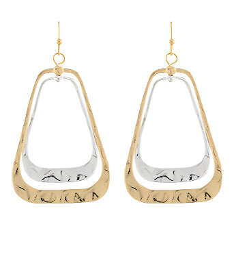 Double Trapezoid Drop Earrings