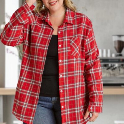 Button Down Flannel Shirt ($20.00 at Checkout)