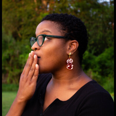 Sunrise Mushroom Ghosties Earrings