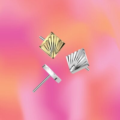 Diamond Ray Flat Back Stud