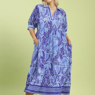 Leaf Middi with Contrast Trim