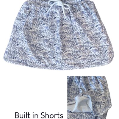 Jaguar Blue/White Skort