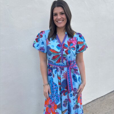 Nova Dress Azure Safari