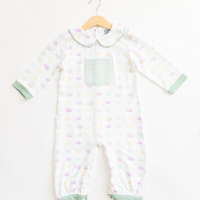 Boys Macaron Longall- last one, size 3mo