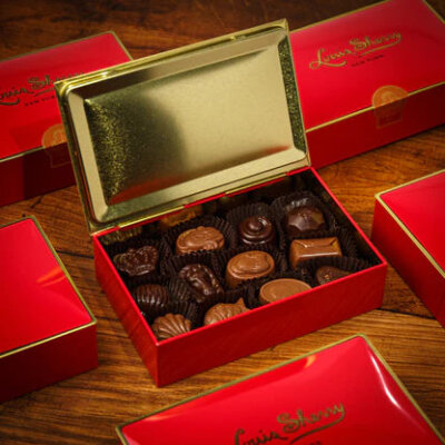 12-Piece Louis Sherry Truffles -Vreeland Red