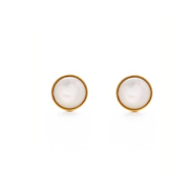 5mm Mother of Pearl Stud Earrings