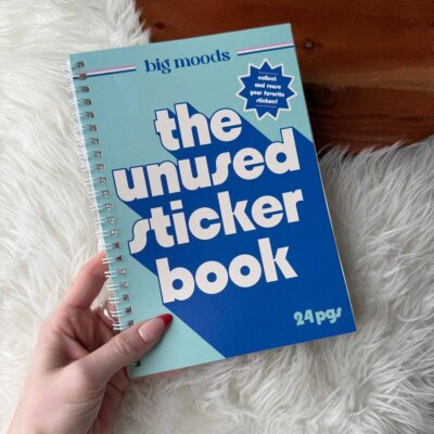 The Unused Sticker Book - Blue