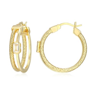 Lucille gold hoop earrings