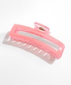 Rectangle Claw Hair Clip-Pink