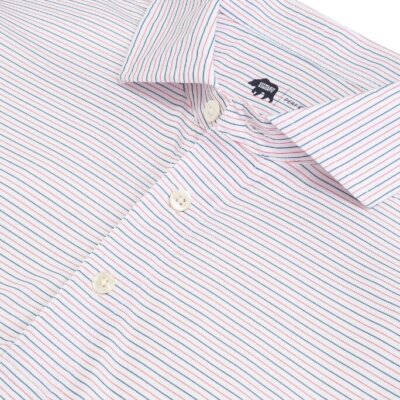 Tour Stripe Perf Polo - Ensign Blue