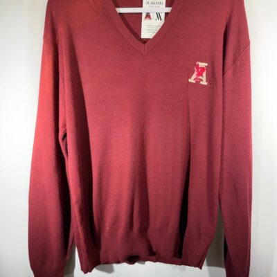 1980's Alabama X Jerome Crimson V Neck Sweater Women's Large