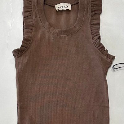 Chocolate Lave Ruffle Tank